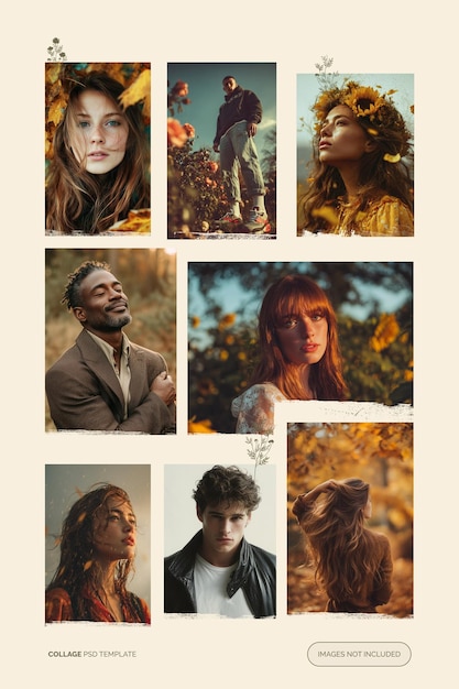 Photo collage psd template