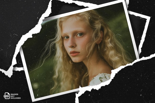 Photos collage psd template