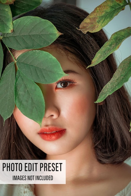 Portrait photo edit preset filter