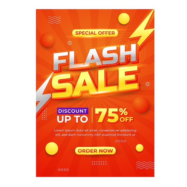 Sale store business promotion poster vector design template