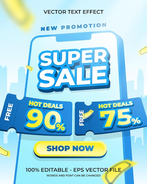 Super sale with discount background