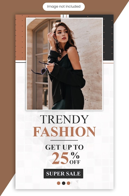Trendy fashion instagram story template