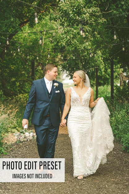 Wedding photo edit preset filter