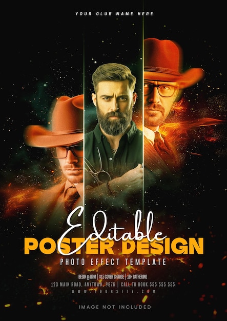 Meetup event flyer design template