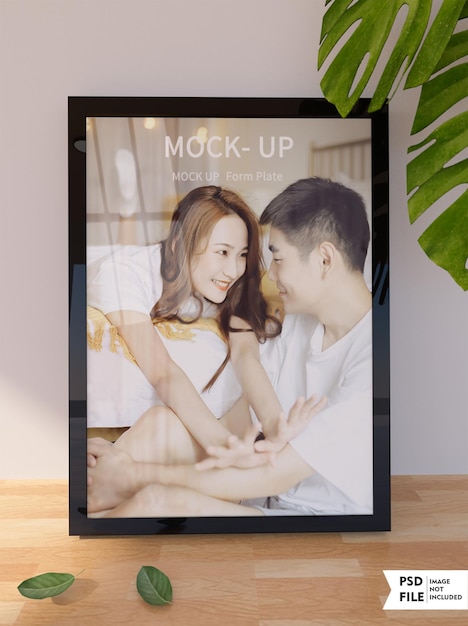 Modern photo frame concept mockup