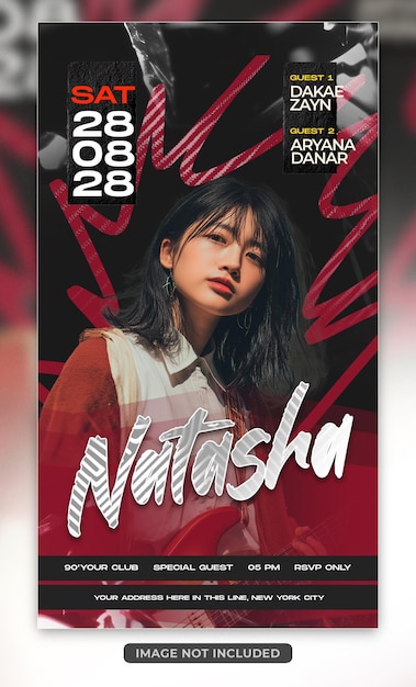 Musical flyer template design