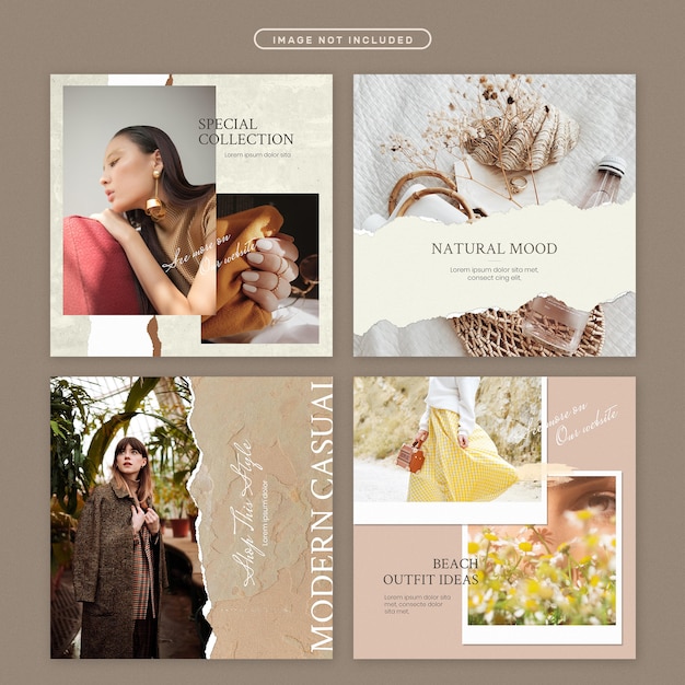 Social media post in beauty theme