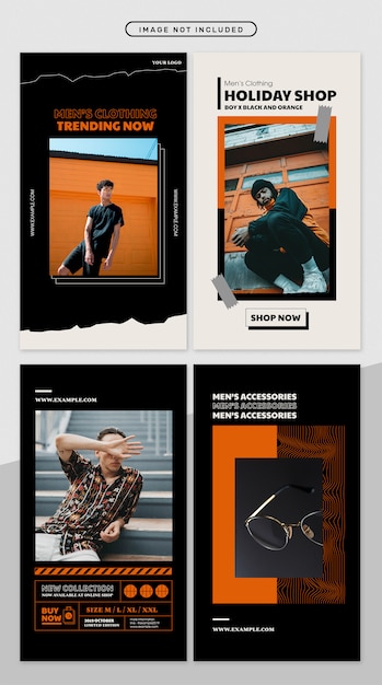 Social media story in retro