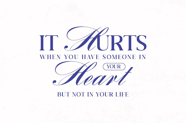 Urban streetwear aesthetic it hurts when you have someone in your heart but not in your life