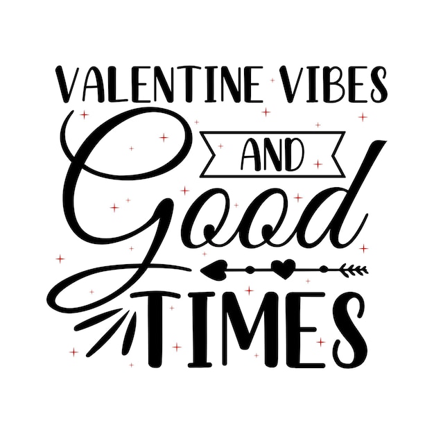 Vector valentines love quotes typography design