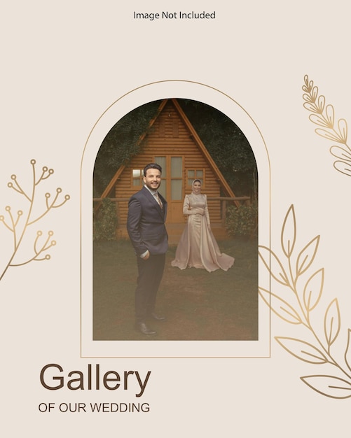 Wedding invitations template minimalist