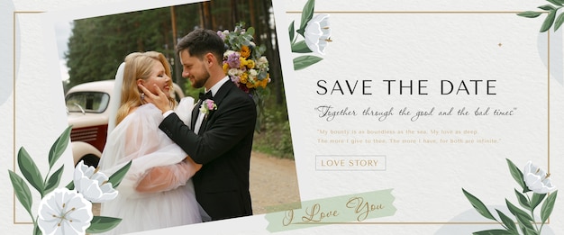 Wedding panoramic banner